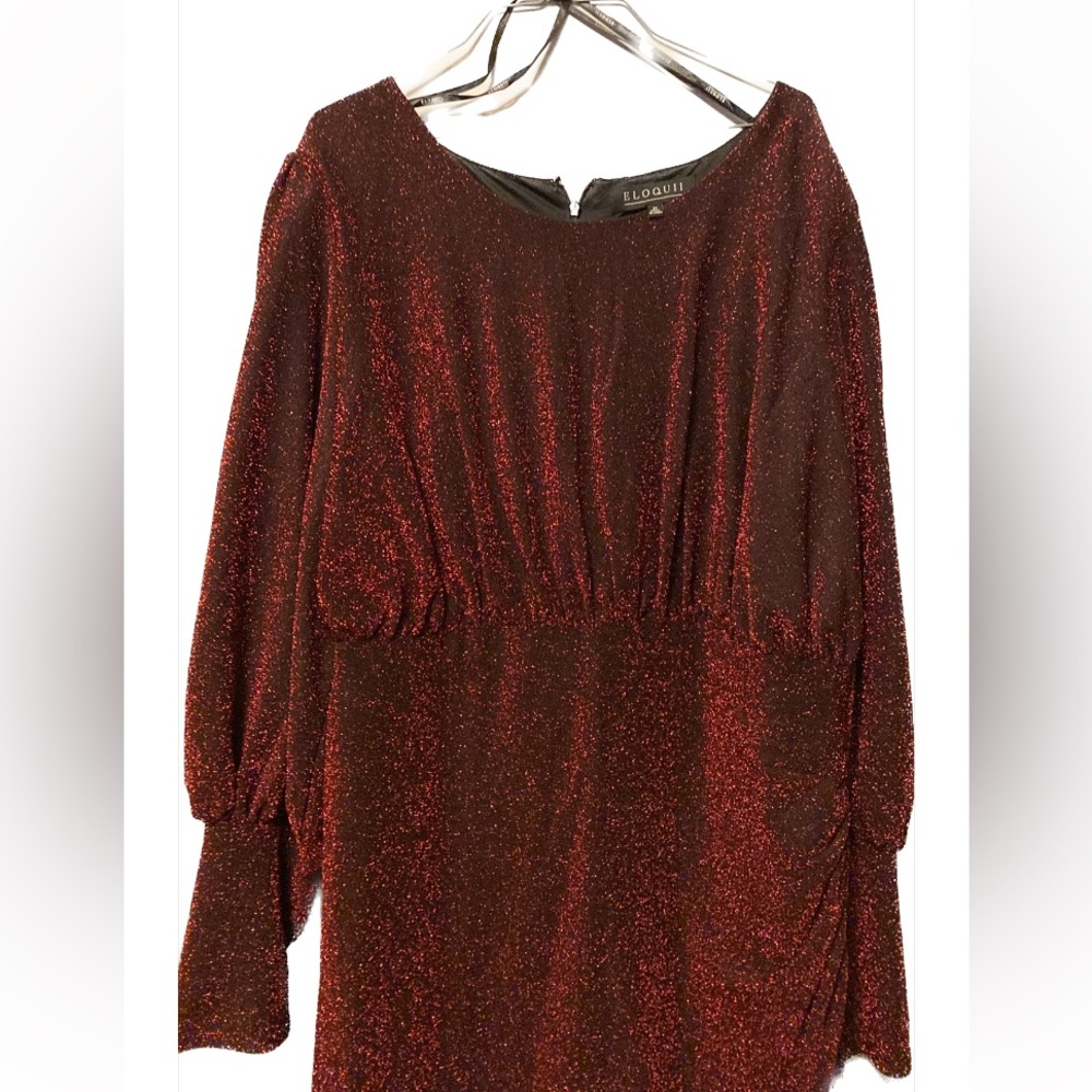 Red formal hi low dress size 20